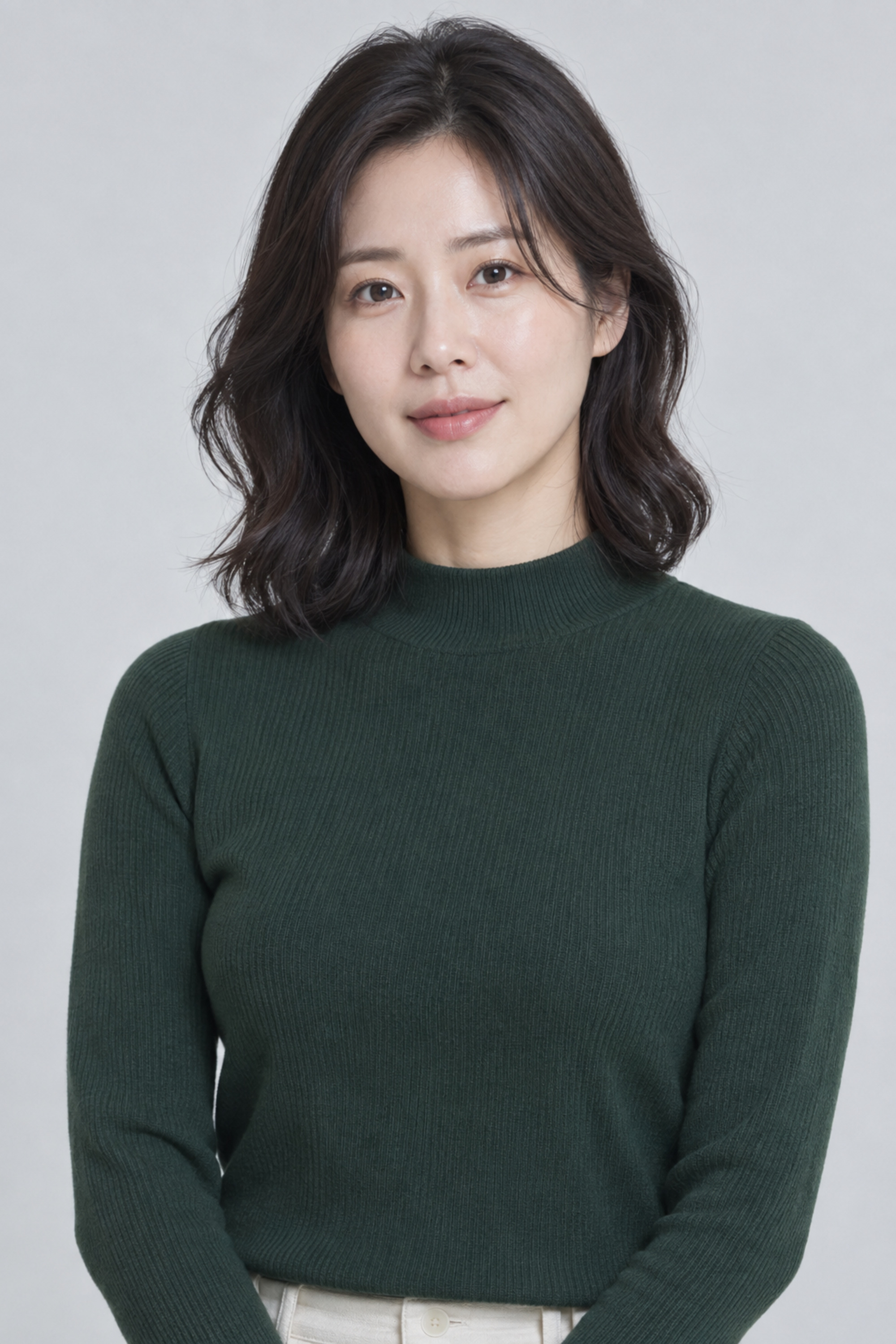 상반신이 보이는 여성 인물 사진
